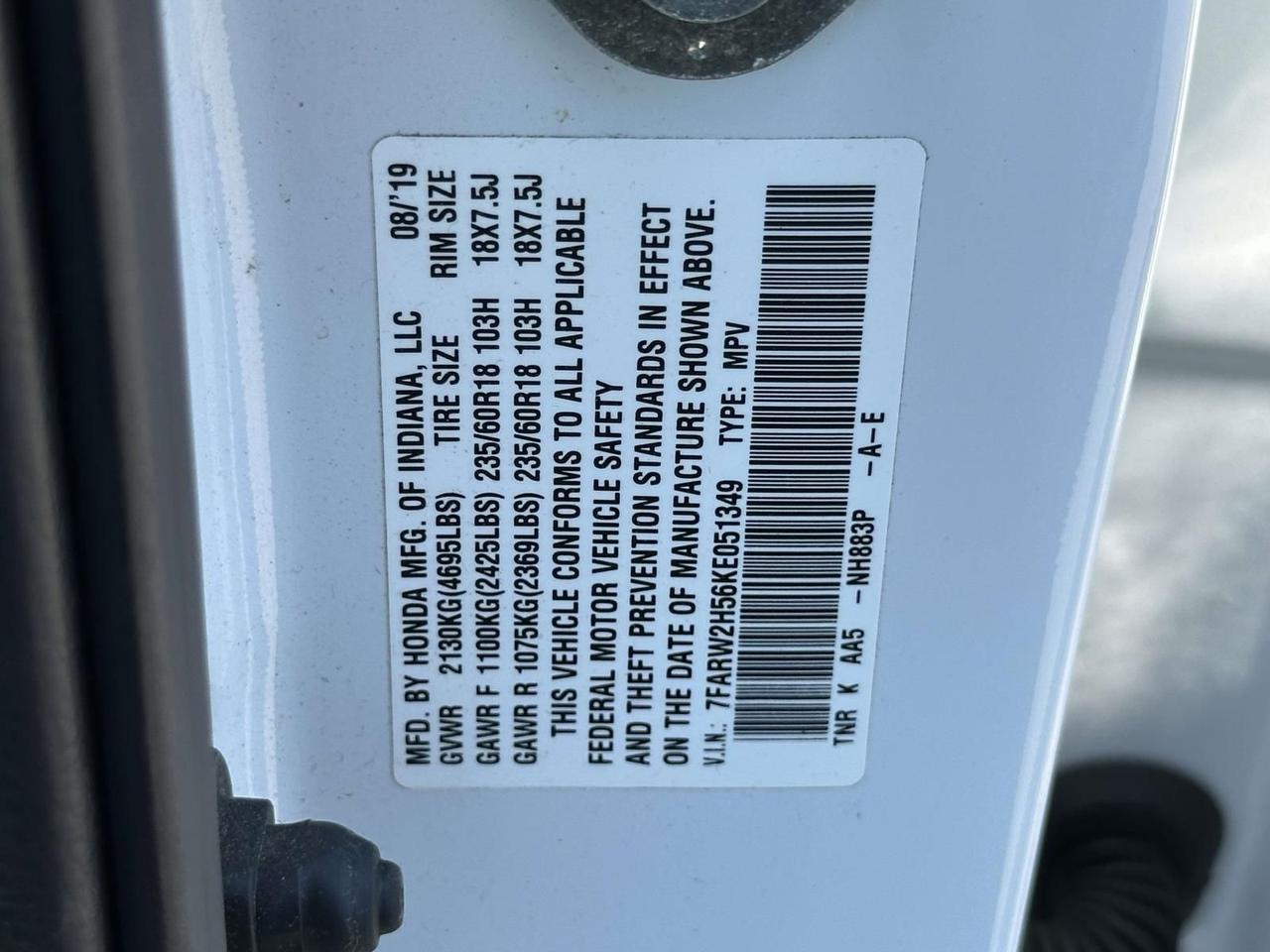 2019 Honda CR-V EX Alexandria VA