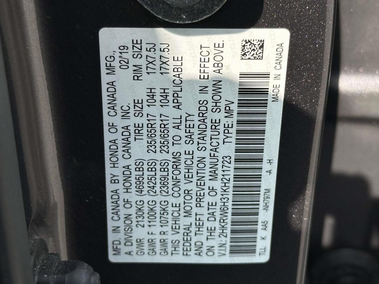 2019 Honda CR-V LX Alexandria VA