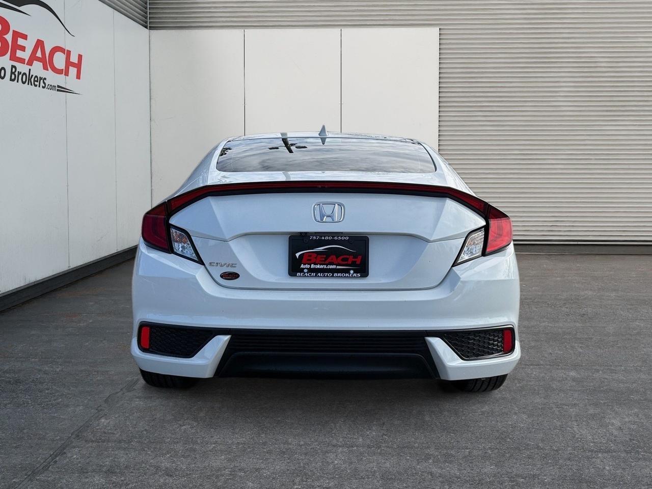 2019 Honda Civic Coupe EX, HEATED SEATS, SUNROOF, BACKUP CAMERA, REMOTE KEYLESS ENTRY, LIGHT TINTED GLASS, BLUETOOTH, AUTOMATIC HEADLIGHTS, PUSH BUTTON START, CLEAN CARFAX! Norfolk VA