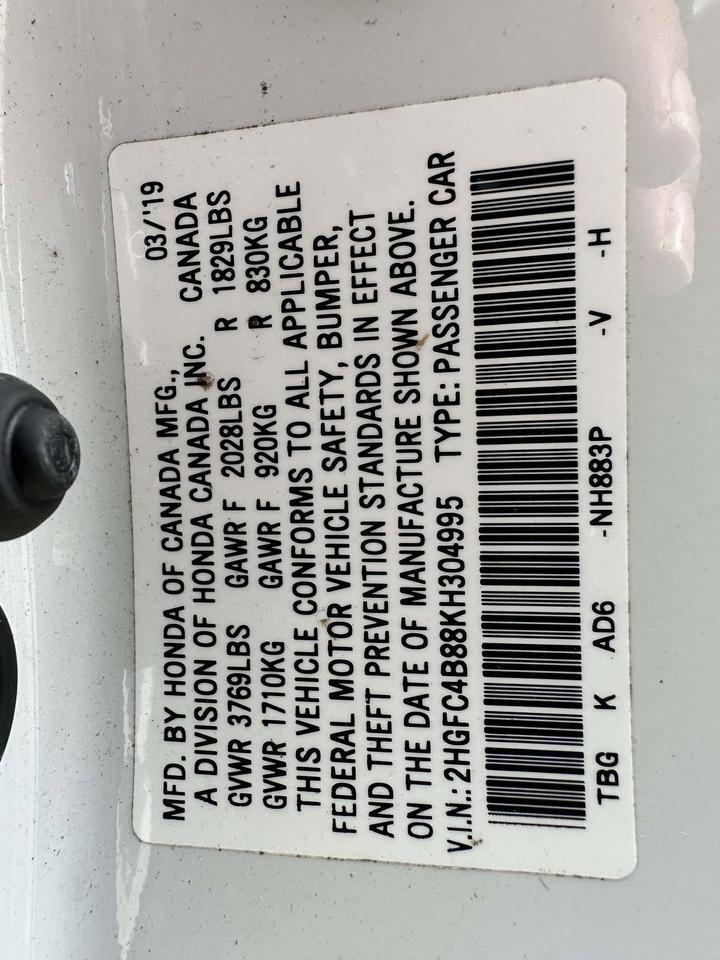 2019 Honda Civic Coupe Sport San Clemente CA