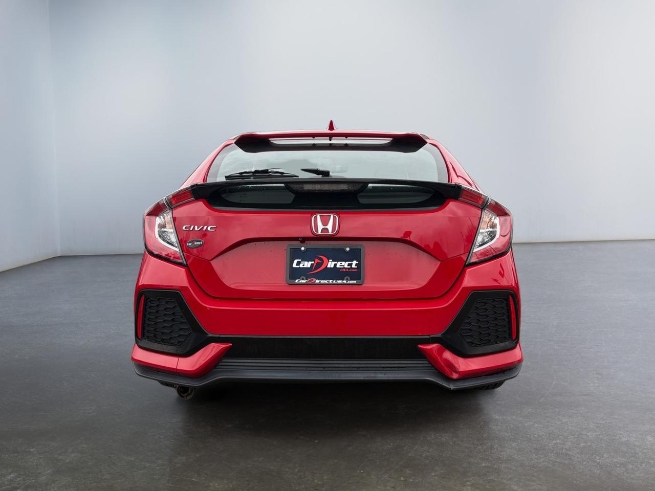 2019 Honda Civic Hatchback LX, LANE KEEP ASSIST, ECON MODE, FORWARD COLLISION ALERT, BACKUP CAMERA, BLUETOOTH, LOW MILES, CLEAN CARFAX, HOT RED RIDE! Virginia Beach VA