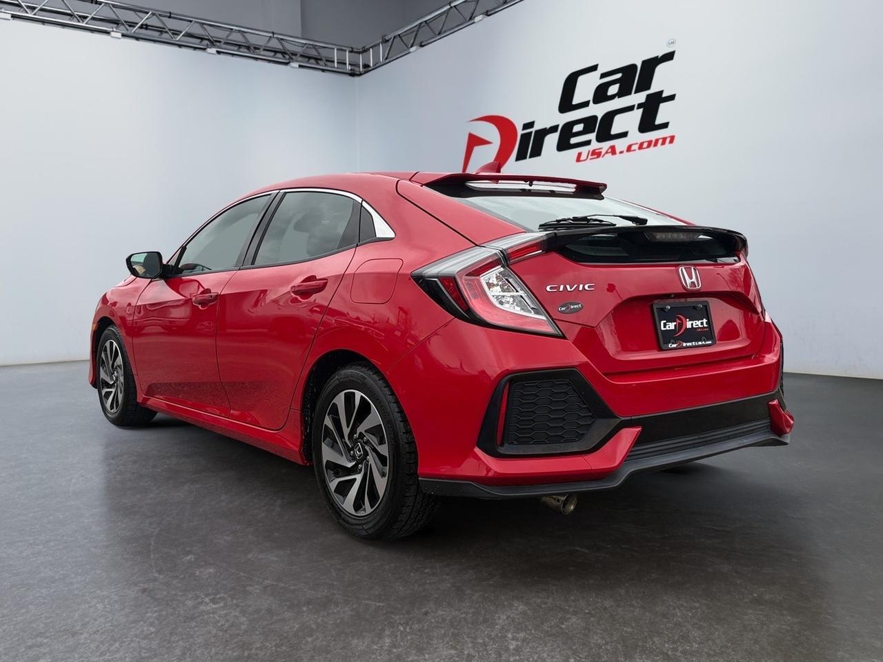2019 Honda Civic Hatchback LX, LANE KEEP ASSIST, ECON MODE, FORWARD COLLISION ALERT, BACKUP CAMERA, BLUETOOTH, LOW MILES, CLEAN CARFAX, HOT RED RIDE! Virginia Beach VA