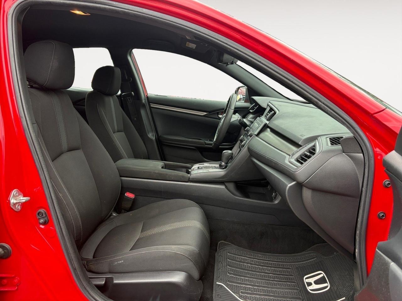 2019 Honda Civic Hatchback LX, LANE KEEP ASSIST, ECON MODE, FORWARD COLLISION ALERT, BACKUP CAMERA, BLUETOOTH, LOW MILES, CLEAN CARFAX, HOT RED RIDE! Virginia Beach VA