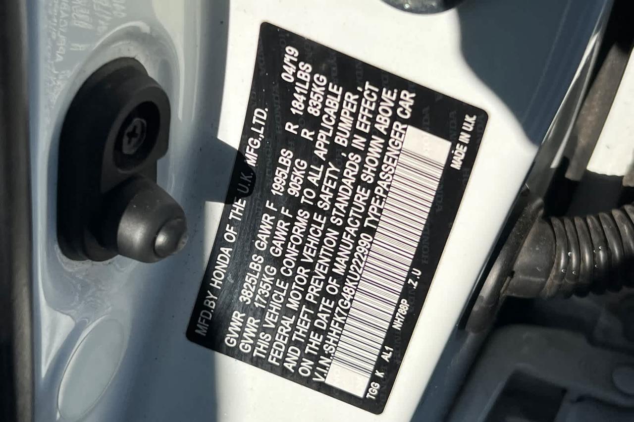 2019 Honda Civic Hatchback Sport Roseville CA