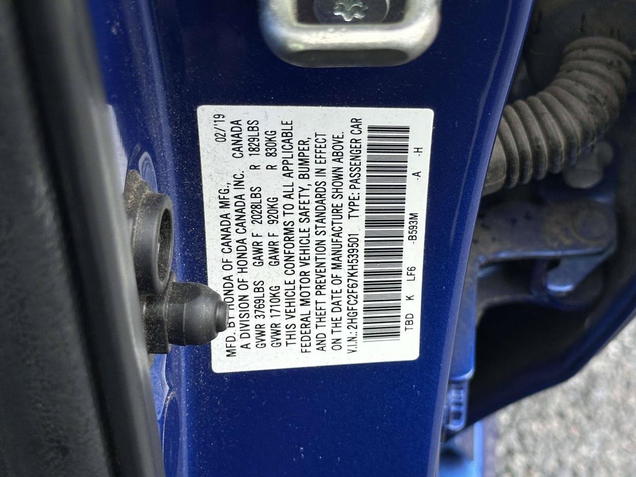 2019 Honda Civic LX Alexandria VA
