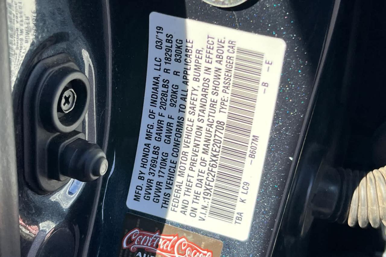 2019 Honda Civic Sedan LX Roseville CA