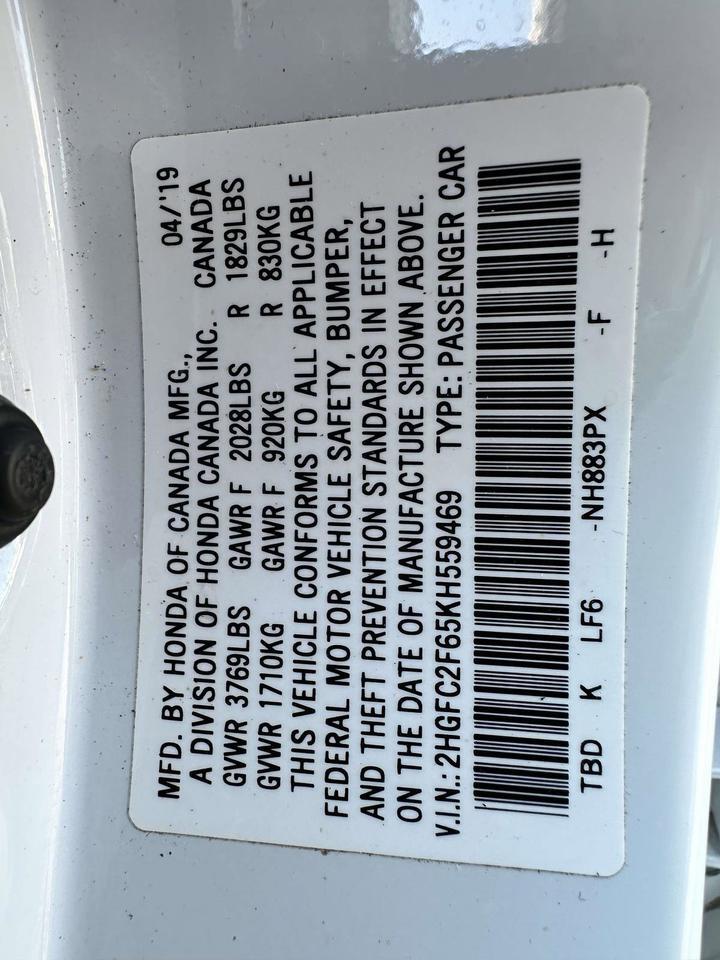 2019 Honda Civic Sedan LX San Clemente CA