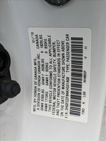 2019 Honda Civic Sedan Sport Roseville CA