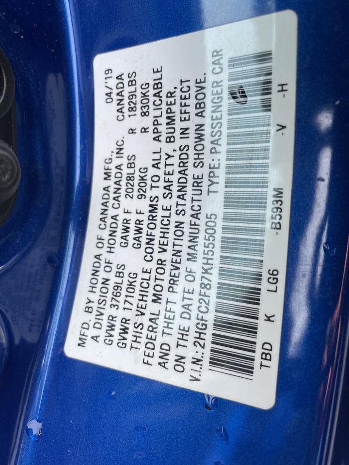 2019 Honda Civic Sport Springfield VA