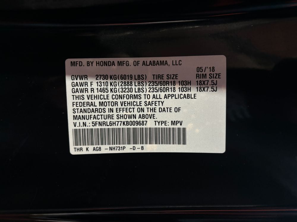 2019 Honda Odyssey EX-L Franklin OH