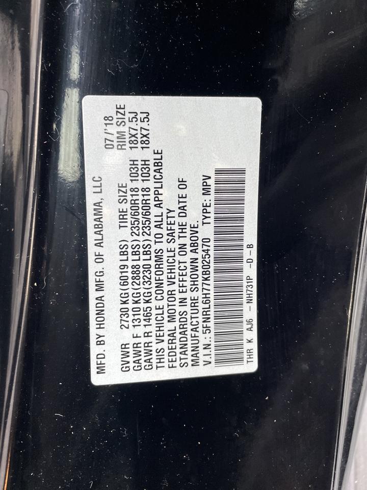 2019 Honda Odyssey EX-L Springfield VA