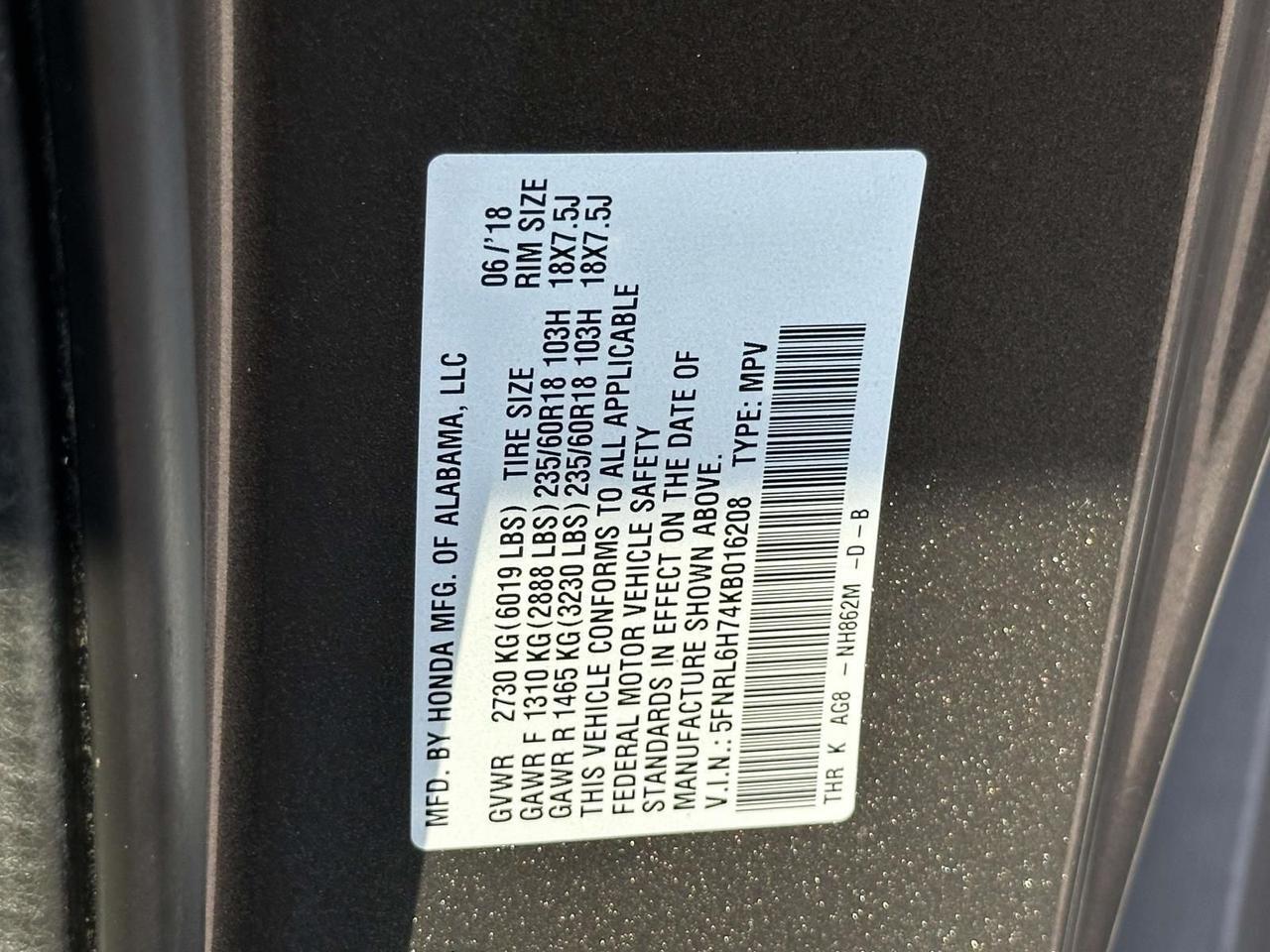 2019 Honda Odyssey EX-L Alexandria VA