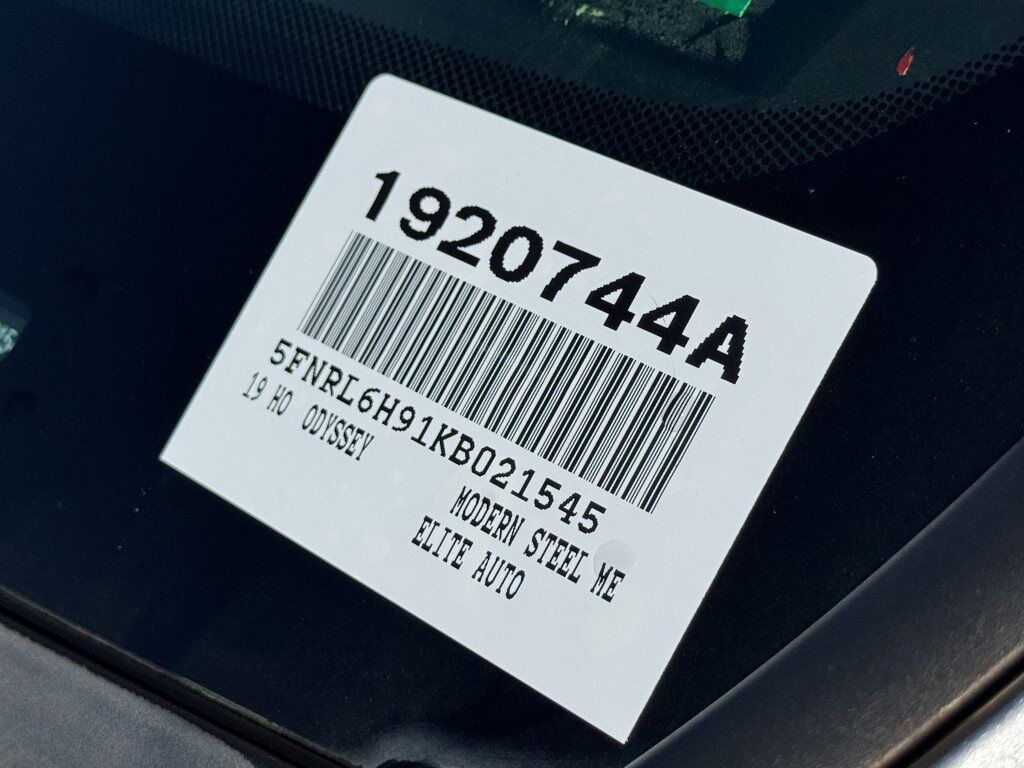 2019 Honda Odyssey Elite Chantilly VA