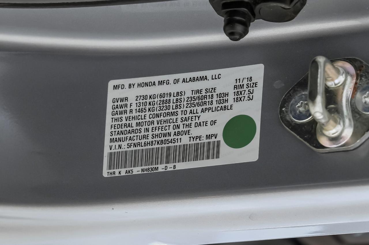 2019 Honda Odyssey TOURING HONDA SENSING SUITE BLIND SPOT NAVIGATION TV ENTERTAINME Carrollton TX