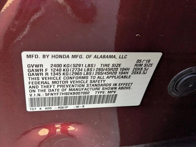 2019 Honda Passport Touring Roseville CA