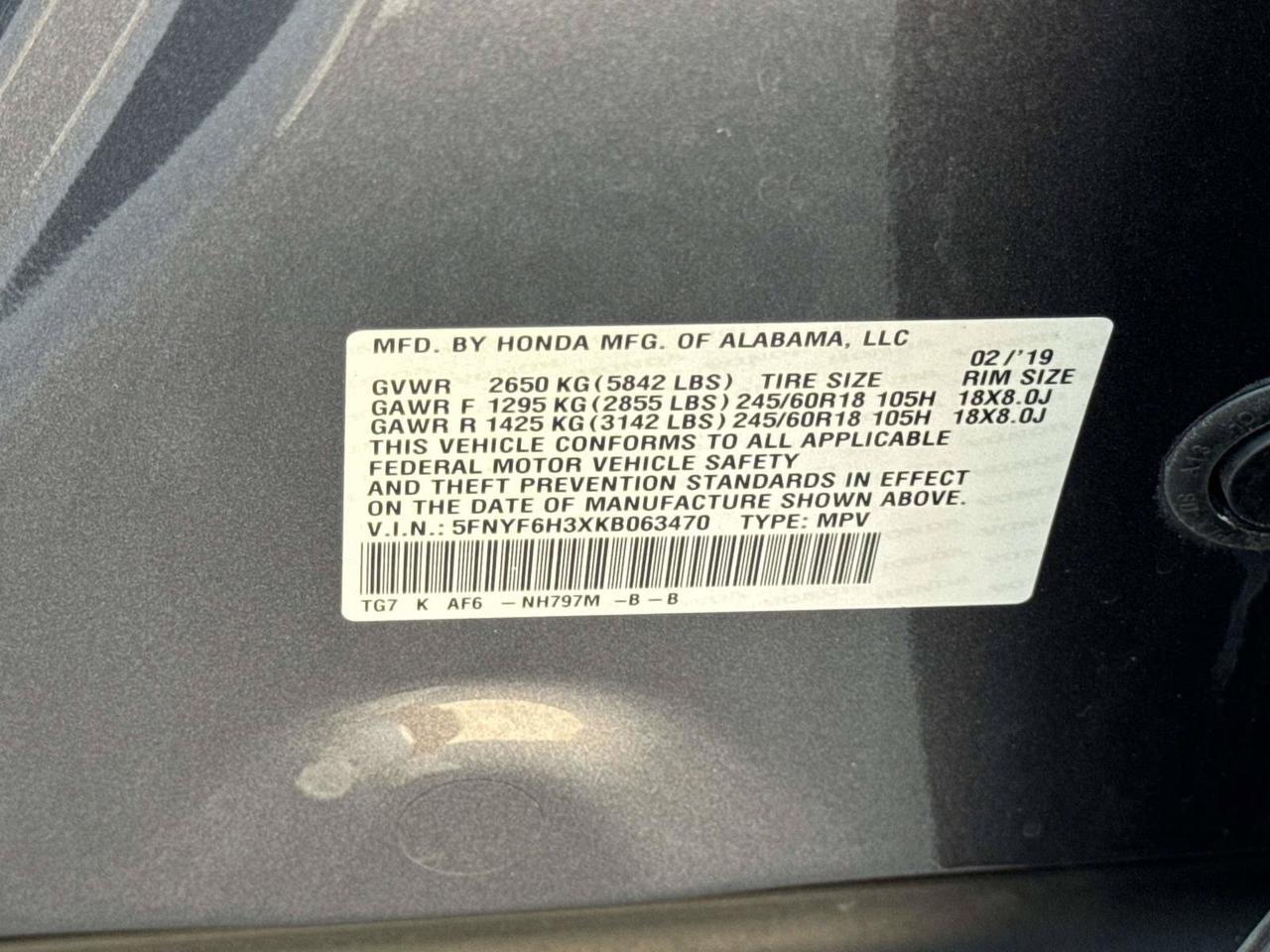 2019 Honda Pilot EX Alexandria VA