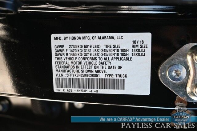 2019 Honda Ridgeline Black Edition Wasilla AK