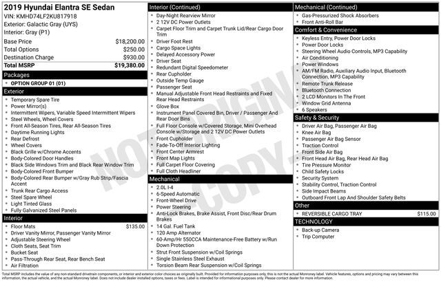 2019 Hyundai Elantra SE Raleigh NC