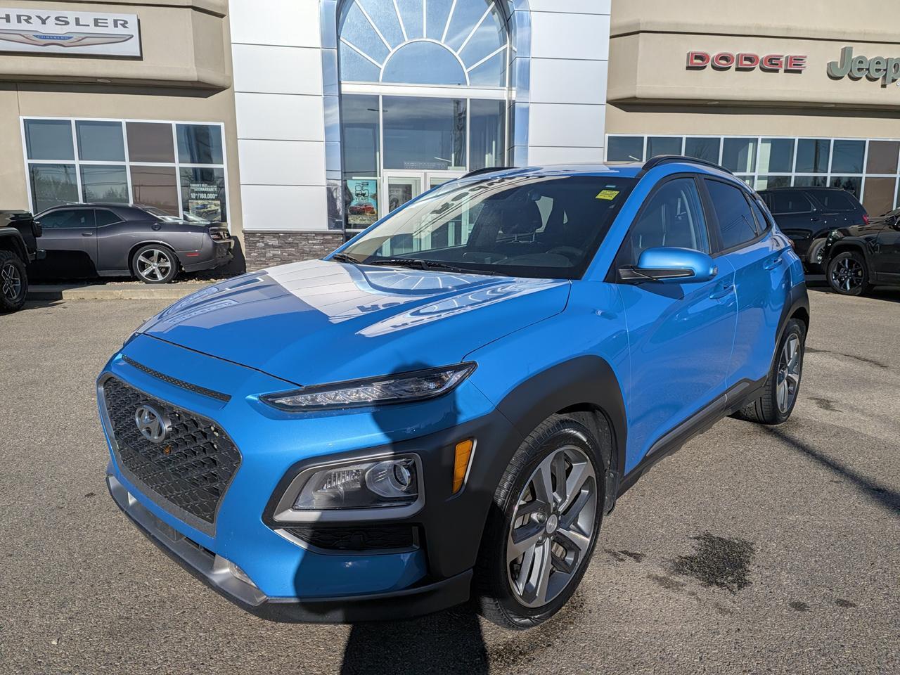 2019 Hyundai Kona Ultimate AWD | Low KMs | Premium Leather | Power Sunroof | HUD | NAV | 8IN Touchscreen Redwater AB
