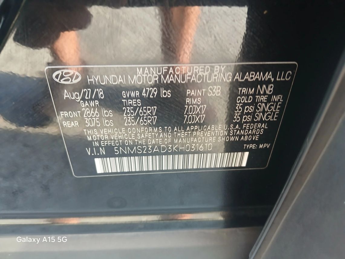 2019 Hyundai Santa Fe 2.4 SE Sport Utility 4D Maitland FL