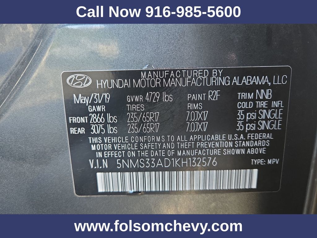 2019 Hyundai Santa Fe SEL Folsom CA
