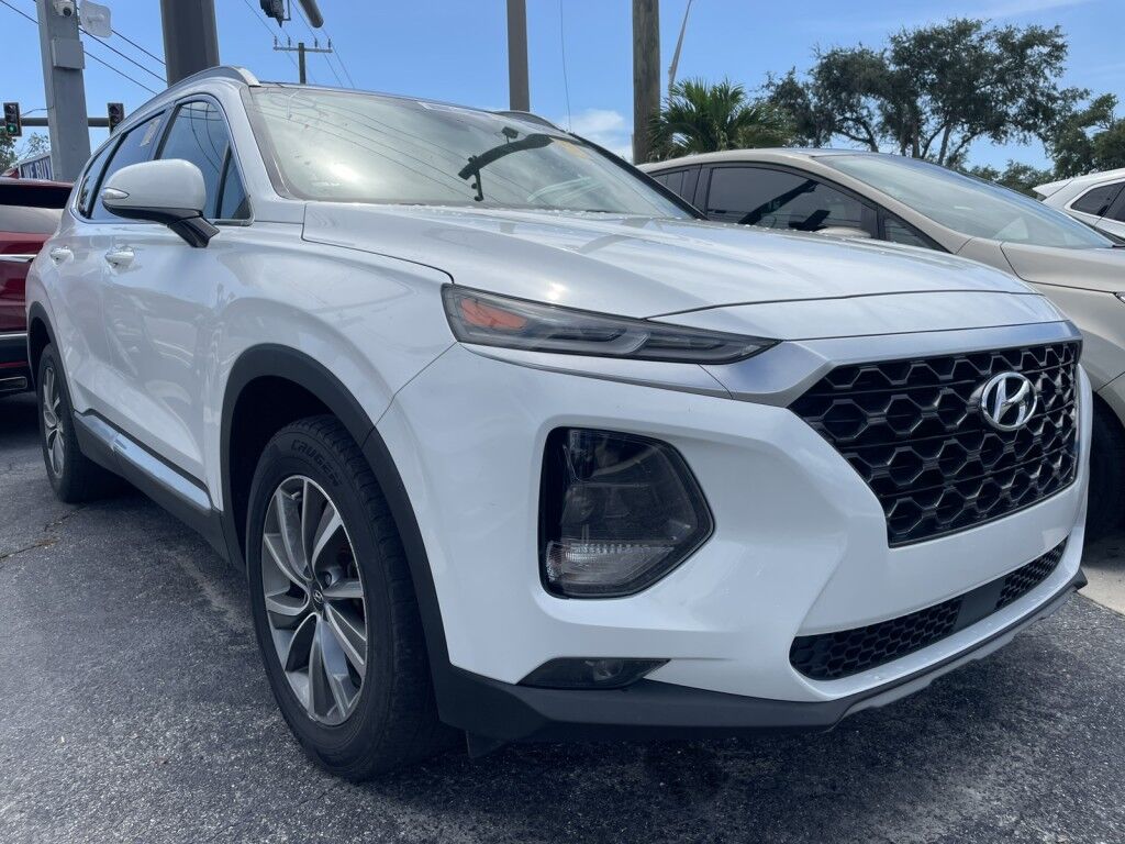 2019 Hyundai Santa Fe ULTIMATE~CLEAN CARFAX~APPLE CAR PLAY/ANDROID AUTO~LEATHER SEATS~SLIDING 2ND ROW SEATS~LANE ASSIST~BLIND SPOT MONITOR~COLLISION AVOIDANCE~ONLINE FINANCE AND SHIPPING AVAILABLE!!!!
