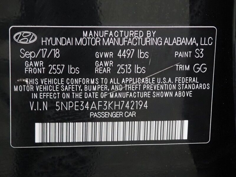 2019 Hyundai Sonata SEL *BLIND SPOT ALERT, BACKUP CAMERA, COLOR TOUCHSCREEN, HEATED SEATS/STEERING WHEEL, KEYLESS ENTRY, ALLOY WHEELS, WIRELESS CHARGING, ANDROID & APPLE Round Rock TX