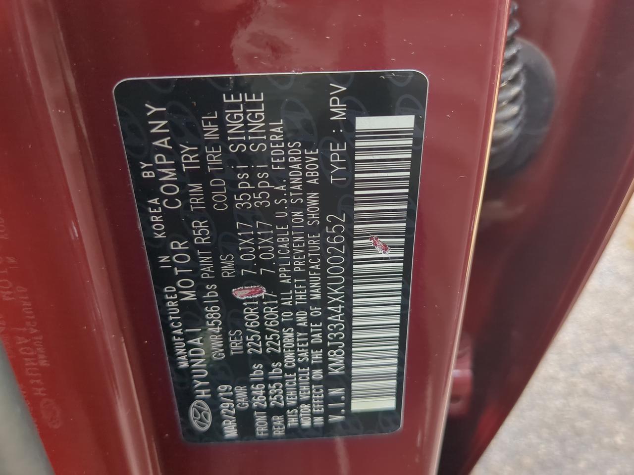 2019 Hyundai Tucson Value Winder GA