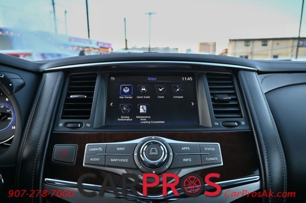 2019 INFINITI QX80 LUXE - All Wheel Drive - 5.6L V8 - Front & Rear Heated Leather Seats - Remote Start - 3rd Row - Seats 7 - Navigation - Backup Camera - Bose Sound System - Bluetooth - Rear Entertainment - 1 Owner Anchorage AK