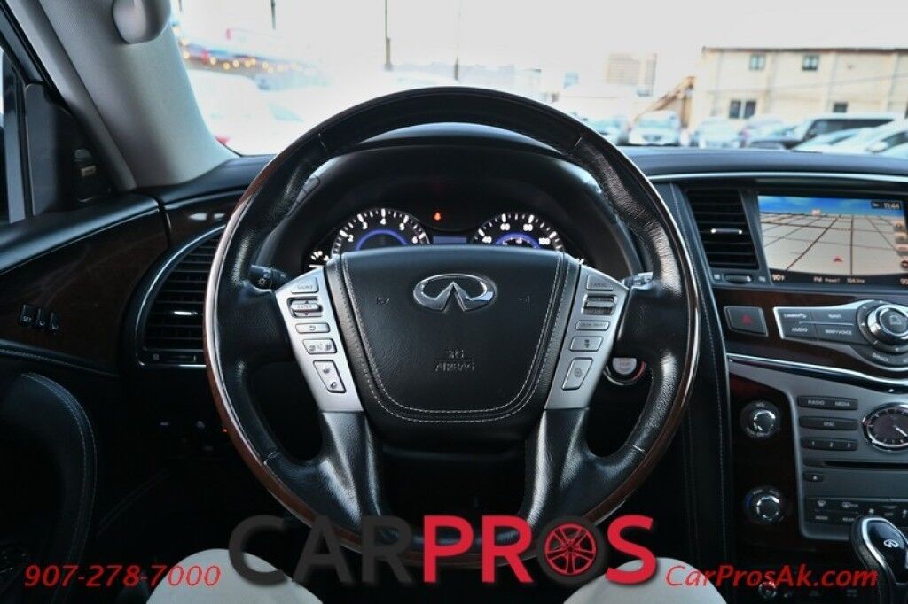 2019 INFINITI QX80 LUXE - All Wheel Drive - 5.6L V8 - Front & Rear Heated Leather Seats - Remote Start - 3rd Row - Seats 7 - Navigation - Backup Camera - Bose Sound System - Bluetooth - Rear Entertainment - 1 Owner Anchorage AK