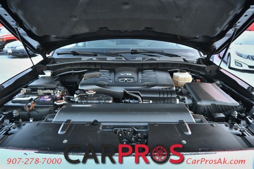 2019 INFINITI QX80 LUXE - All Wheel Drive - 5.6L V8 - Front & Rear Heated Leather Seats - Remote Start - 3rd Row - Seats 7 - Navigation - Backup Camera - Bose Sound System - Bluetooth - Rear Entertainment - 1 Owner Anchorage AK