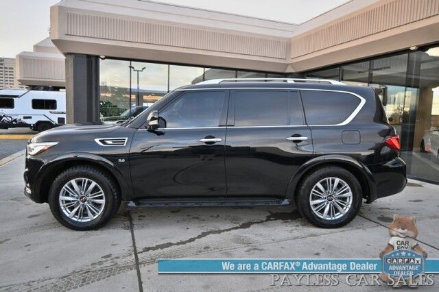 2019 INFINITI QX80 LUXE / 4X4 / ProAssist Pkg / Auto Start / Power & Heated Leather Anchorage AK