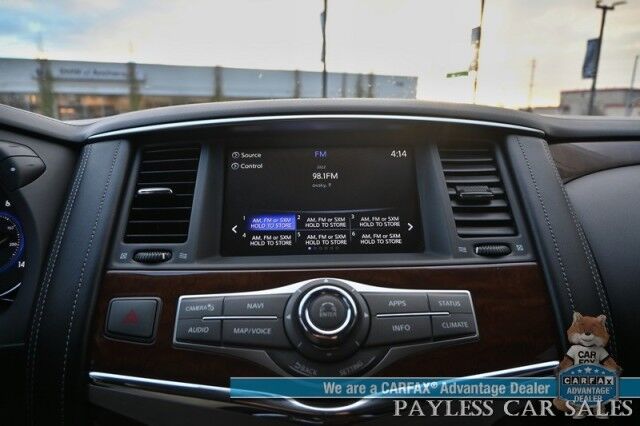 2019 INFINITI QX80 LUXE / 4X4 / ProAssist Pkg / Auto Start / Power & Heated Leather Seats / Heated Steering / Nav / Bose Speakers / 360 Camera / Sunroof / Lane Depart & Blind Spot Alert / Adaptive Cruise / 3rd Row / Seats 7 / Tow Pkg Anchorage AK 2019 INFINITI QX80 LUXE / 4X4 / ProAssist Pkg / Auto Start / Power & Heated Leather Seats / Heated Steering / Nav / Bose Speakers / 360 Camera / Sunroof / Lane Depart & Blind Spot Alert / Adaptive Cruise / 3rd Row / Seats 7 / Tow Pkg Anchorage AK