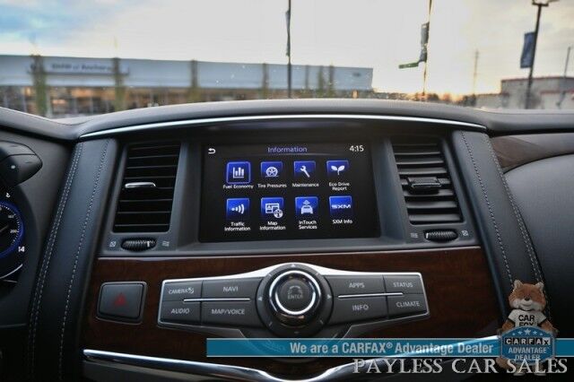 2019 INFINITI QX80 LUXE / 4X4 / ProAssist Pkg / Auto Start / Power & Heated Leather Seats / Heated Steering / Nav / Bose Speakers / 360 Camera / Sunroof / Lane Depart & Blind Spot Alert / Adaptive Cruise / 3rd Row / Seats 7 / Tow Pkg Anchorage AK 2019 INFINITI QX80 LUXE / 4X4 / ProAssist Pkg / Auto Start / Power & Heated Leather Seats / Heated Steering / Nav / Bose Speakers / 360 Camera / Sunroof / Lane Depart & Blind Spot Alert / Adaptive Cruise / 3rd Row / Seats 7 / Tow Pkg Anchorage AK