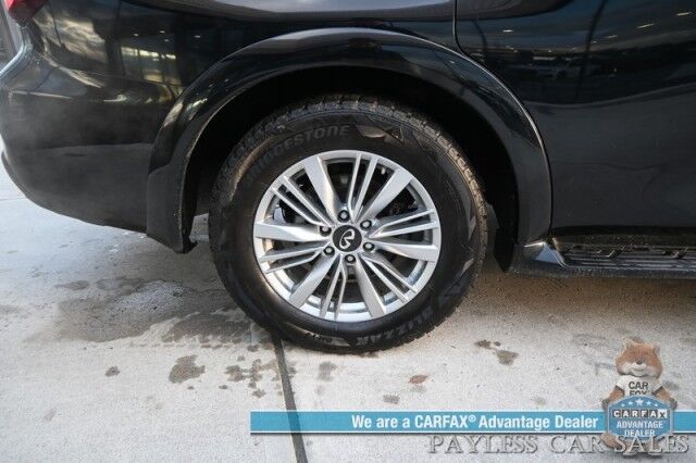 2019 INFINITI QX80 LUXE / 4X4 / ProAssist Pkg / Auto Start / Power & Heated Leather Seats / Heated Steering / Nav / Bose Speakers / 360 Camera / Sunroof / Lane Depart & Blind Spot Alert / Adaptive Cruise / 3rd Row / Seats 7 / Tow Pkg Anchorage AK 2019 INFINITI QX80 LUXE / 4X4 / ProAssist Pkg / Auto Start / Power & Heated Leather Seats / Heated Steering / Nav / Bose Speakers / 360 Camera / Sunroof / Lane Depart & Blind Spot Alert / Adaptive Cruise / 3rd Row / Seats 7 / Tow Pkg Anchorage AK