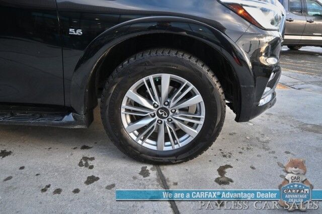 2019 INFINITI QX80 LUXE / 4X4 / ProAssist Pkg / Auto Start / Power & Heated Leather Seats / Heated Steering / Nav / Bose Speakers / 360 Camera / Sunroof / Lane Depart & Blind Spot Alert / Adaptive Cruise / 3rd Row / Seats 7 / Tow Pkg Anchorage AK 2019 INFINITI QX80 LUXE / 4X4 / ProAssist Pkg / Auto Start / Power & Heated Leather Seats / Heated Steering / Nav / Bose Speakers / 360 Camera / Sunroof / Lane Depart & Blind Spot Alert / Adaptive Cruise / 3rd Row / Seats 7 / Tow Pkg Anchorage AK