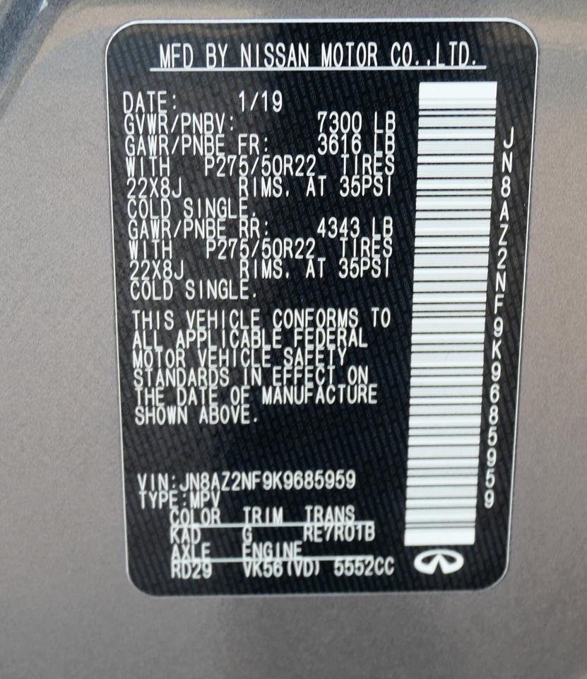 2019 INFINITI QX80 LUXE San Juan TX