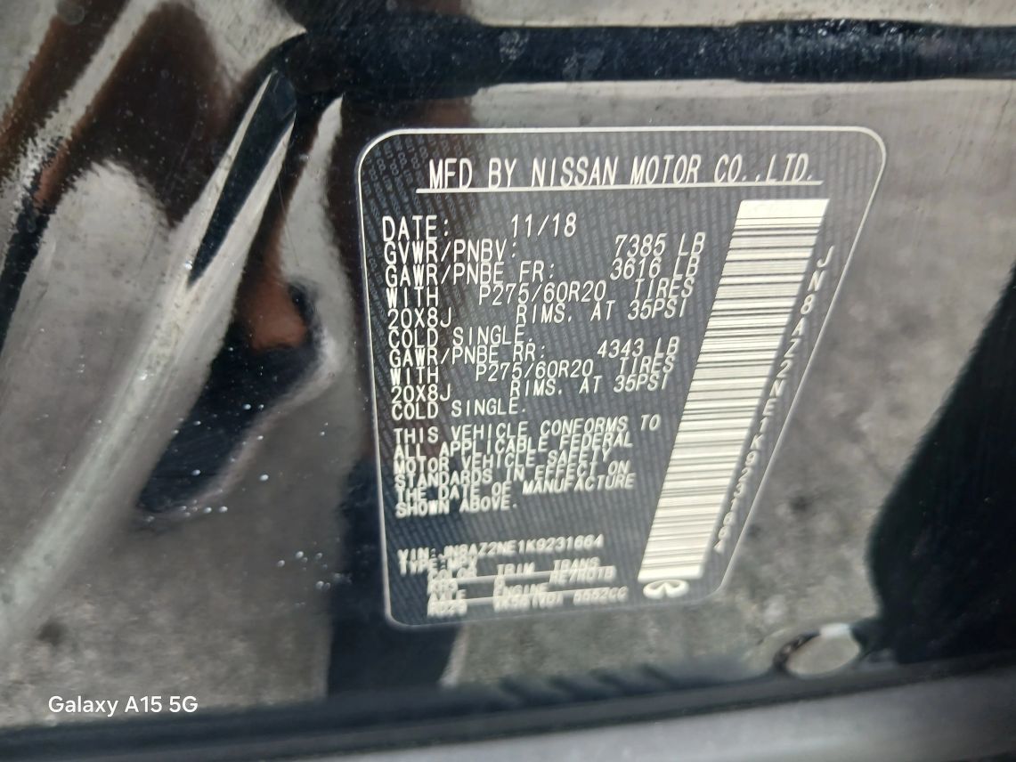 2019 INFINITI QX80 LUXE Sport Utility 4D Maitland FL