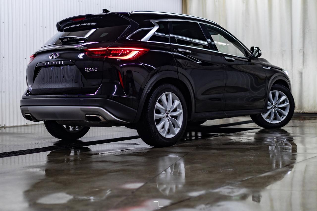 2019 Infiniti QX50 AWD Essential Leather Roof Nav Red Deer AB