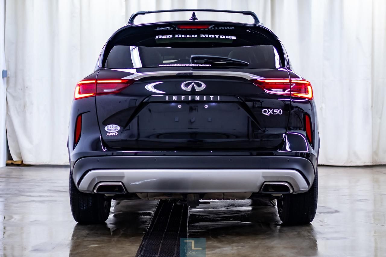 2019 Infiniti QX50 AWD Sensory Leather Roof Nav Red Deer AB