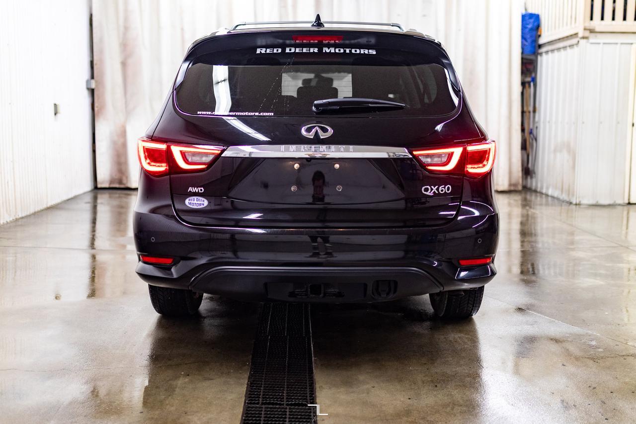 2019 Infiniti QX60 AWD Pure Leather Roof Nav BCam Red Deer AB