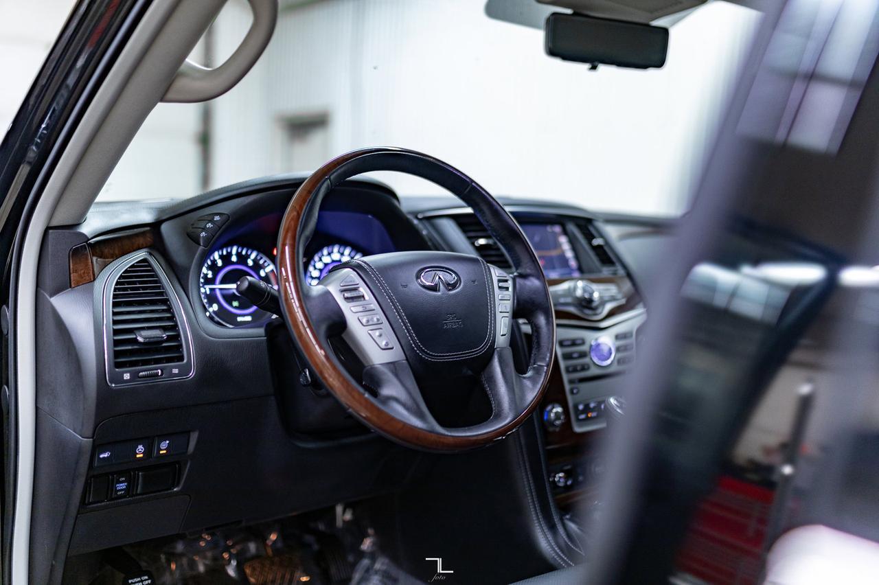 2019 Infiniti QX80 AWD Limited Leather Roof Nav BCam Red Deer AB