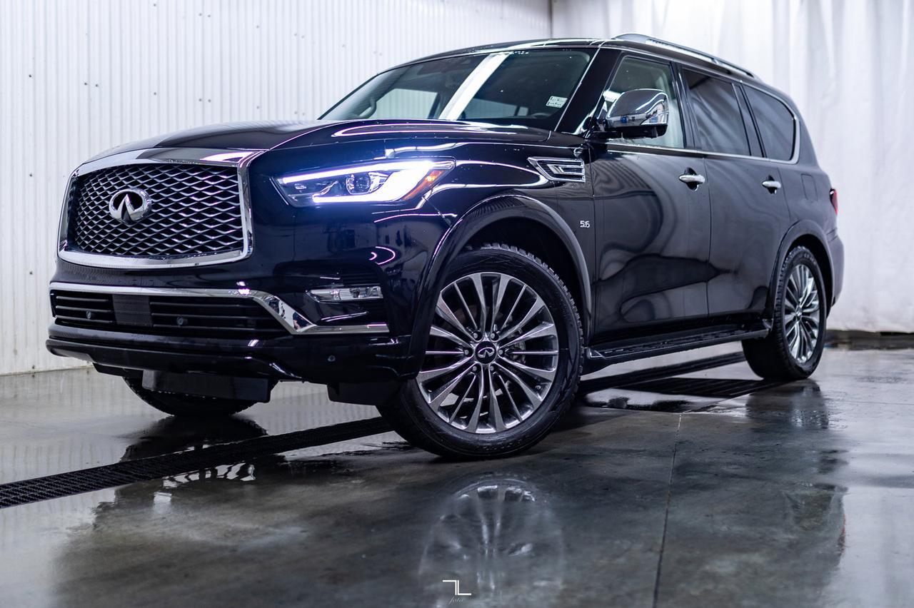 2019 Infiniti QX80 AWD Limited Leather Roof Nav BCam Red Deer AB