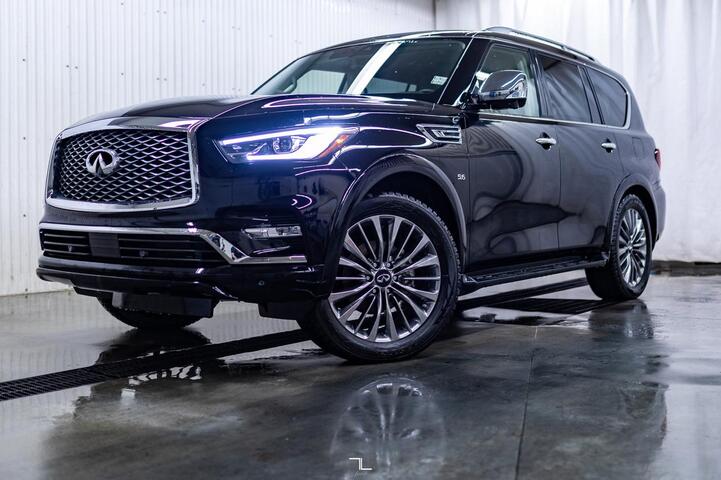 2019 Infiniti QX80 AWD Limited Leather Roof Nav BCam Red Deer AB