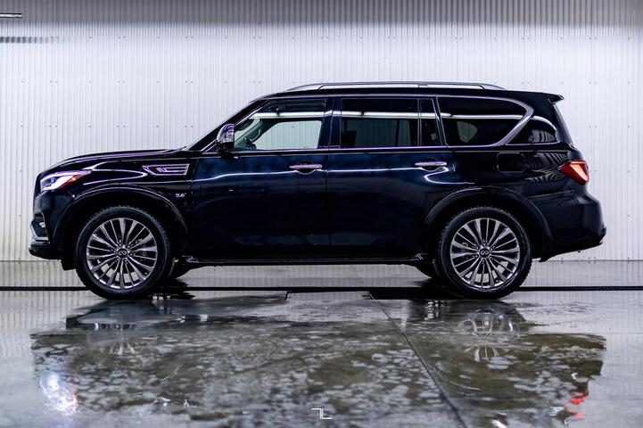 2019 Infiniti QX80 AWD Limited Leather Roof Nav BCam Red Deer AB