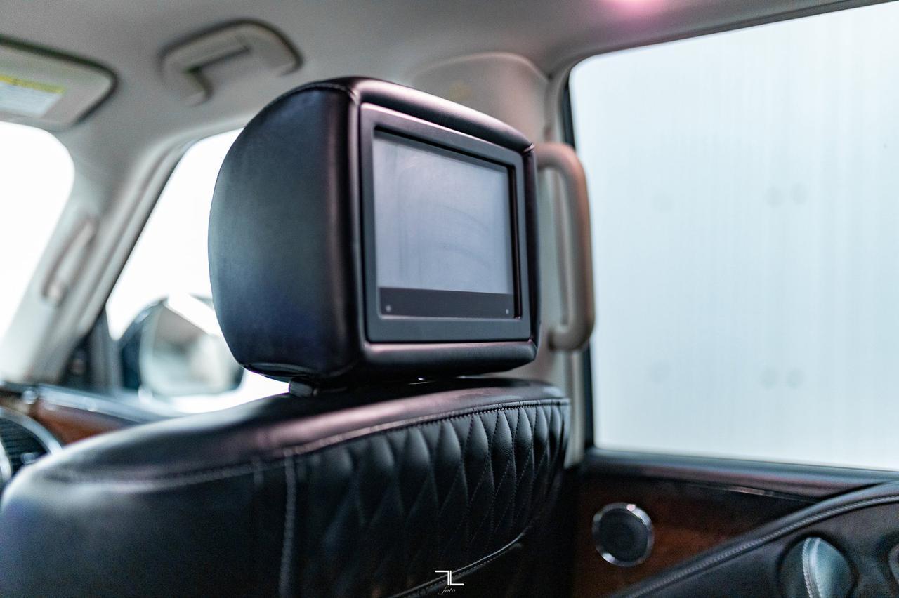 2019 Infiniti QX80 AWD Luxe Leather Roof Nav BCam Red Deer AB