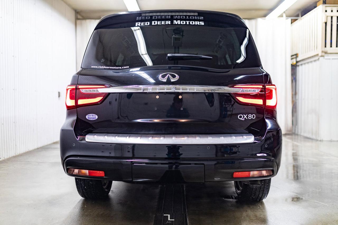 2019 Infiniti QX80 AWD Luxe Leather Roof Nav BCam Red Deer AB