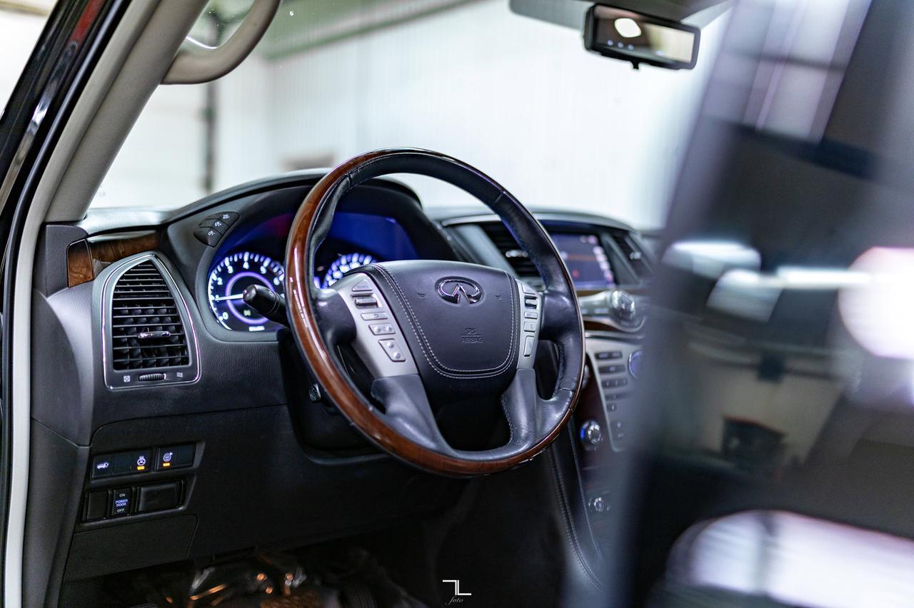 2019 Infiniti QX80 AWD Luxe Leather Roof Nav BCam Red Deer AB