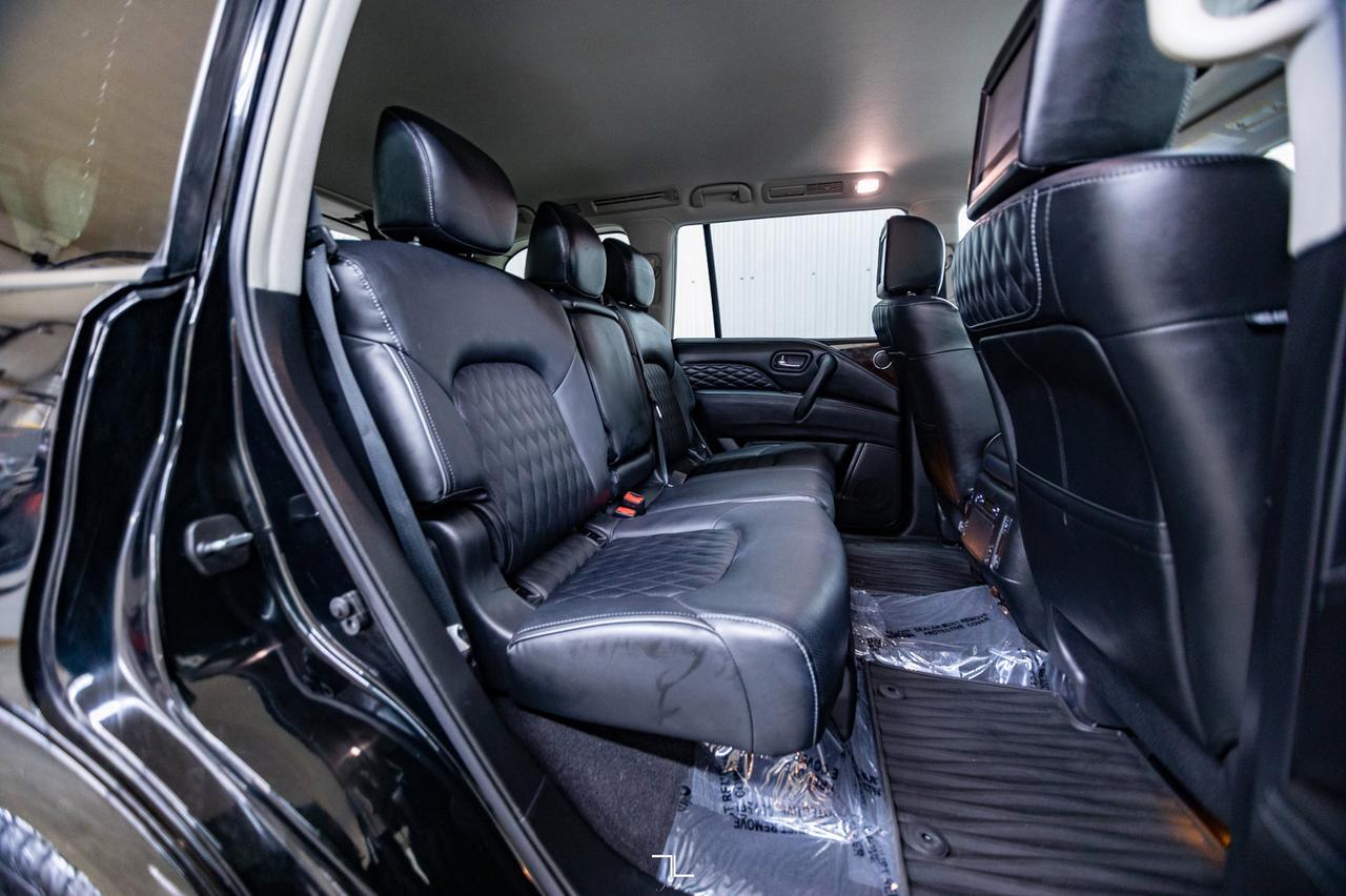 2019 Infiniti QX80 AWD Luxe Leather Roof Nav BCam Red Deer AB