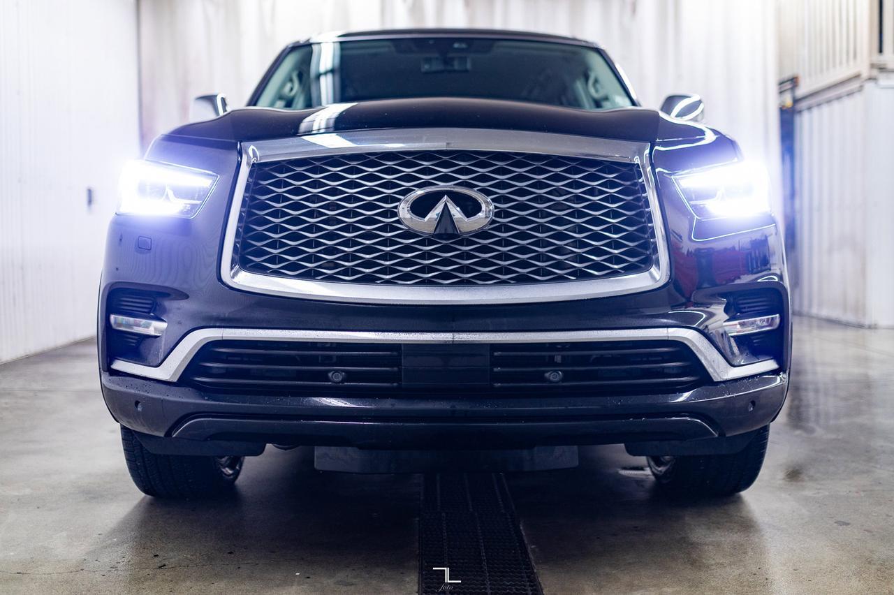 2019 Infiniti QX80 AWD Luxe Leather Roof Nav BCam Red Deer AB